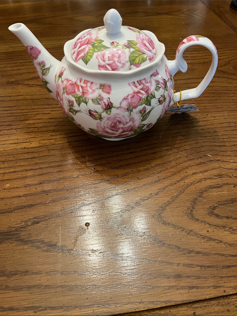 Kent Pottery porcelain chintz teapot, new with tags